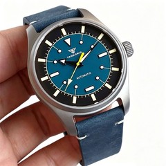 39mm Titanium/Steel Pilot Auto NH35 PT5000 Miyota 8215 Sapphire 20ATM Men Watch