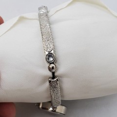 22MM Women’s Bracelet Watch White Dial Gray Bracelet Band 7.75″ New Battery