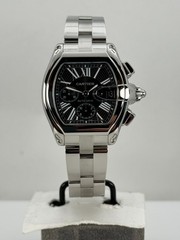 Cartier Roadster XL Chronograph Stainless Steel Black Dial