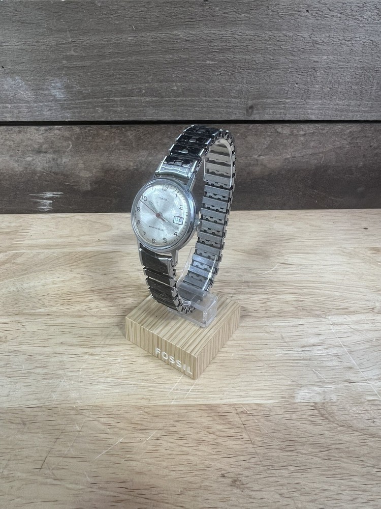 Antique Timex Water Resistant Stainless Steel Wristwatch