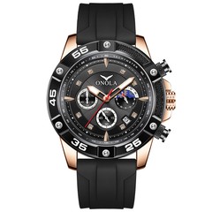 ONOLA Men’s Calendar Multifunction Chronograph Waterproof Luminous Quartz Watch