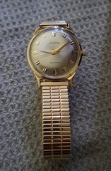 Mens Vintage Croton Aquamatic 17 Jewel Wristwatch Gold Filled Case
