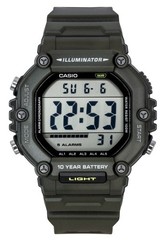 Casio Digital Extra Long Resin Strap Quartz AE-1600HX-3AV 100M Unisex Watch