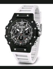 $279 Invicta Racing Vaulthan Men Black White 44mm Quartz Watch 69675 New In Box