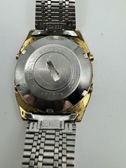 Vintage 1970s Seiko A134-5000 Gold Tone Digital Quartz LCD Alarm Watch