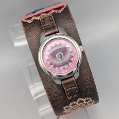 Relic vintage 2000s boho Big Tic / Kaleido animated cuff watch ZR55003