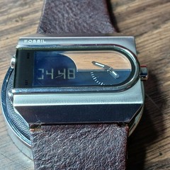 Vintage Fossil JR-9121 Fossil JR-9121 Ana-Digi hybrid. New Battery. Rare one! ⌚