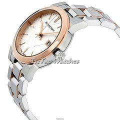 BURBERRY BU9127 WOMENS ROSE GOLD SILVER TONE WATCH BRAND NEW – 2 YEARS WARRANTY