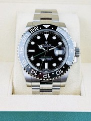 2018 Rolex GMT-Master II 116710LN Oyster Bracelet Black Bezel Complete Set B&P