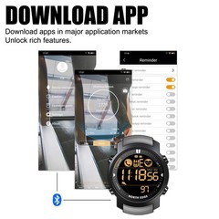 New Smart Watch Sport Tactical Waterproof Outdoor Digital Barometer Wristwatch