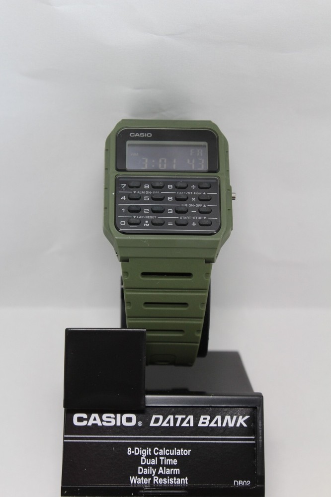CASIO retro DATA BANK CA-53W watch rectangle Calculator