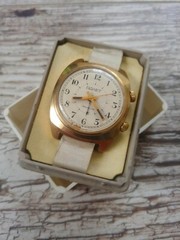 Poljot signal alarm mechanical wrist watch 18 jewel 2612 SU USSR rare