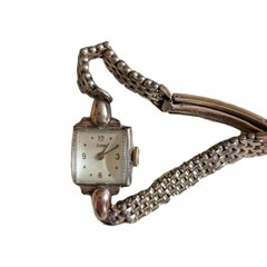 Silvana Watch and Band Circa 1945 Runs Slow Gold Filled Vintage