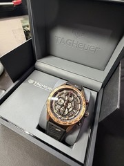 TAG Heuer Carrera Heuer 01 Auto Chronograph Skeleton 45mm Box Papers
