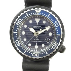 Seiko Prospex Diver V157-0CX0 Solar Watch Blue Dial Used Japan Genuine