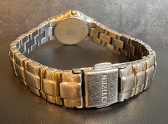 Citizen Eco-Drive Watch VTG E011-K16784 Two-Tone Stainless Steel Bracelet Unisex