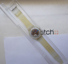 SWATCH ” JELLY FISH ” EXCELLENT – BOX VINTAGE RARE L@@K WOW