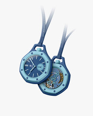 Swatch x Audemars Piguet Royal Pop Lan Ba Blue pocket watch SSX03L100N JP NEW