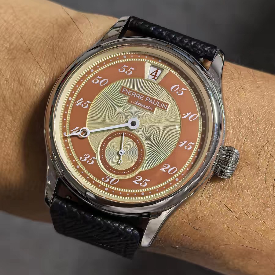 MERKUR Men Automatic Watch 38mm Jumping Hour Mechanical Wristwatch Sapphire ST17
