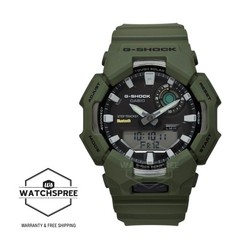 Casio G-Shock Bluetooth® Tough Solar Bio-Based Green Resin Band Watch GA-B010-3A