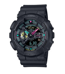 Casio G-Shock GA-110MF-1ADR Multi Fluorescent Black Analog Digital Watch 200M
