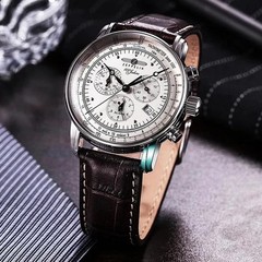2026 Luxury Zeppelin Airship Date Gift Commemorative Version Men Retro Business