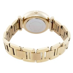 Fossil Carlie Quartz Crystal Gold Dial Ladies Watch ES5465