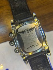 Invicta Lupah Men 9818 Classic Swiss Chronograph Movement Leather 40mm