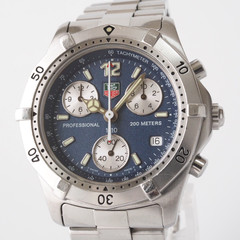 TAG Heuer 2000 CK1112 Quartz Chronograph Navy Dial Professional 200m Men’s Box