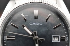 Casio MTP-1302DS-1A Mens 50M WR Watch Stainless Steel mother of pearl New
