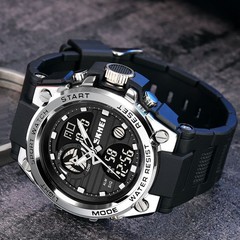 Casual Mens Outdoor Sport Wristwatch Waterproof Backlight Alarm Stopwatch Gift