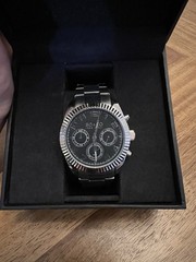 So&Co New York Chronograph Black Dial Stainless Steel Men’s Watch