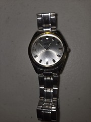 Guess Inc. 1996 JAPAN Movement Stainless Steel Silver Watch Not-Working Vintage