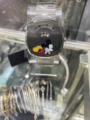 New Limited Edition Gucci Grip Disney Mickey Mouse Silver Dial Watch YA157419