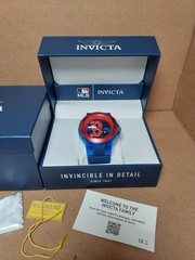 INVICTA 43138 MLB BASEBALL BOSTON RED SOX WATCH QUARTZ ANATOMIC 51.5MM
