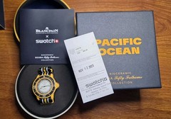 BLANCPAIN x SWATCH SCUBA FIFTY FATHOMS PACIFIC OCEAN New with Box and Paper