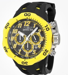 Invicta 48236 Venom Yellow and Black Dial 52.0 mm Men’s Watch New