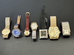 Lot Of 7 Watches, Timex, Geneva, Winnie The Pooh, Acqua, New Batteries In All