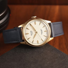 KUOE Kyoto Royal Smith 90-006 Gold Ivory Waffle Dial Miyota 9039 Auto Unused JP