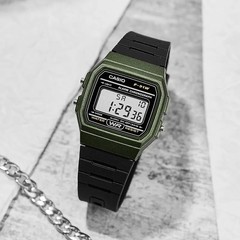 Casio F‑91W Series Retro Digital Watch LED Light Alarm Waterproof Quartz