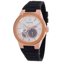 Bulova Latin Grammy Chronograph Automatic Silver Dial Men’s Watch 97A186