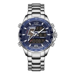 LIGE FOXBOX Men Digital Watches Steel Wristwatch Military LED Quartz Watch Males