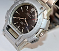 Casio AQ150WD-1EV (2315) Men’s Black Dial Stainless Watch NEW BATTERY!