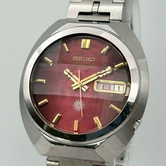 Rare 1974 Seiko Advan 6106-7710 Red Dial Automatic 25 Jewels 35mm 17.5cm Vintage