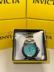 Invicta Pro Diver Men’s Watch 40mm SS/Light Blue, Rotating Bezel 50957 New!!