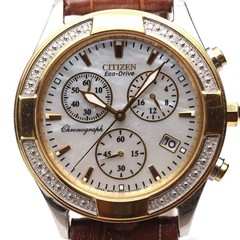 CITIZEN Eco-Drive H504-S079136 MOP Dial Chronograph Women’s Solar Watch