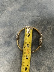 Avon Cat Watch Women Silver Gold Tone Hinged Cuff New Battery 6/8” Case~see Pics