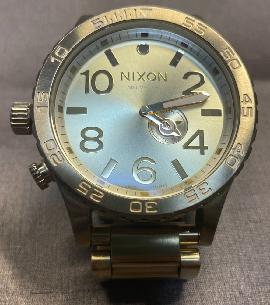 Nixon The 51-30 “Simplify” GOLD Men’s Surf Analog Tide Watch H101