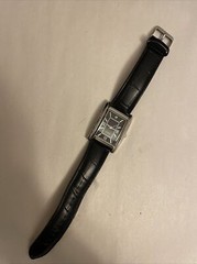 FMD KHH301 Watch Diamond new battery Japan Movement Black & Silver Black Band