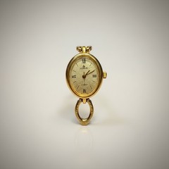 Vintage Lorus Ladies Watch Gold Tone Y481-7240 Band 5-8”